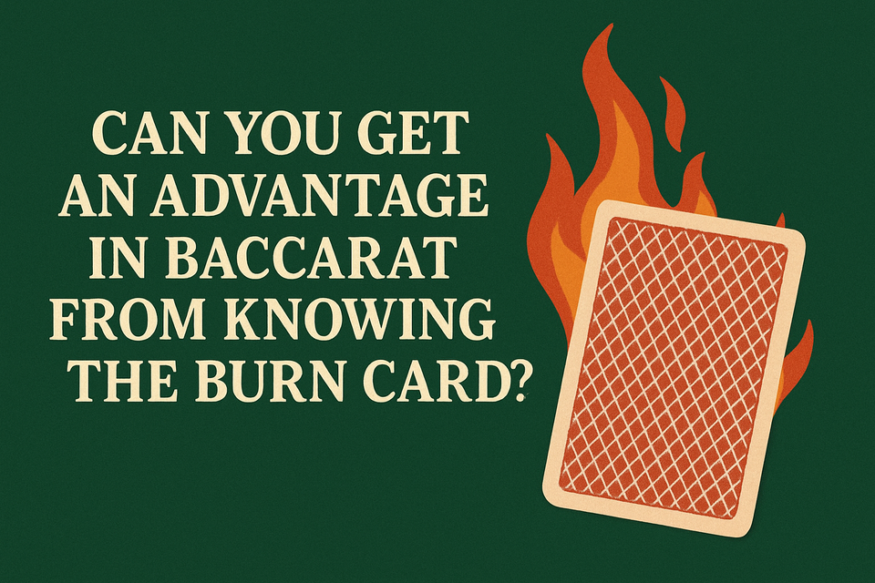 Can you get an advantage in Baccarat from knowing the burn card?