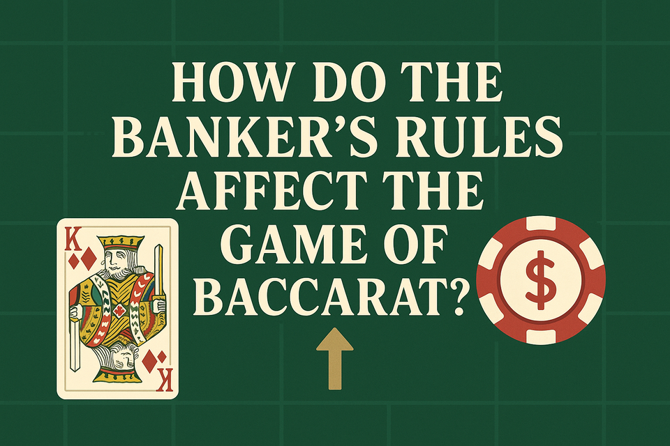 How do the Bankers rules affect the game of Baccarat?